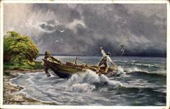 CPA Pecheur en mer