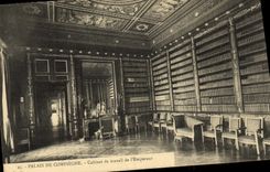 CPA Compiegne Cabinet de travail de L Empereur Bibliotheque