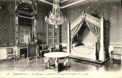 CPA Compiegne Le Chateau Chambre a Coucher de Napoleon 1er