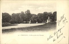 CPA Compiegne Le Parc au Bas de la Terrasse