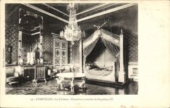 CPA Compiegne Le Chateau Chambre a Coucher de Napoleon III