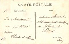 VINTAGE POSTCARD Paris Basilique of the Sacring Runs of Montmartre Aspect of the Monument finishes