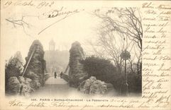 CPA Paris Buttes Chaumont La Passerelle