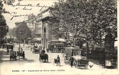 CPA Paris Boulevard et Porte Saint Martin