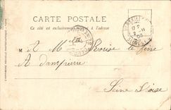 CPA Paris Le roi et la reine d Italie a Paris 1903 A la revue Le salut a la reine