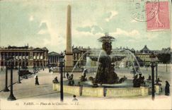 VINTAGE POSTCARD Paris Places of Harmony