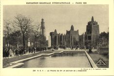 CPA Paris Exposition Coloniale Internationale 1931 AOF Le palais vu de la section de l Indochine 