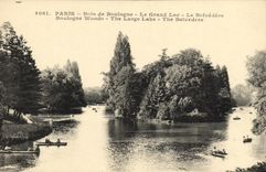 CPA Paris Bois de Boulogne Le Grand Lac Le Belvedere