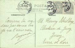 POSTAL Paris L arco de la VENDIMIA de Tromphe y del Champs Elysees