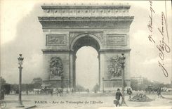 POSTAL Paris L arco de la VENDIMIA de Tromphe de L Etoile