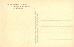 VINTAGE POSTCARD Paris Basilica of Sacring Heart