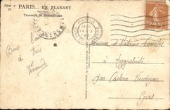 VINTAGE POSTCARD Paris While Strolling Transept of Notre Dame