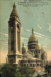 VINTAGE POSTCARD Paris the Basilica of the Sacring Heart and the Montmartre Bell tower