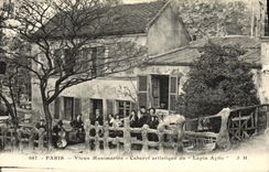 CPA Paris Vieux Montmartre Cabaret Artistique du Lapin Agile