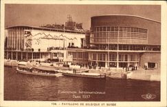 CPA Expostion Internationale Paris 1937 Pavillons de Belgique Et Suisse 