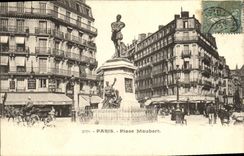 VINTAGE POSTCARD Paris Places Maubert