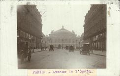 CARTE PHOTO Paris Avenue de L Opera
