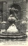 VINTAGE POSTCARD Paris Jardin of Luxembourg Fontaine of central Medicis Groupe half bronzes half Polyphene marble surprising Acis
