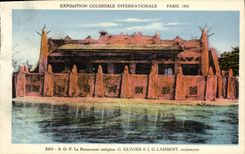 CPA Exposition Coloniale Internationale Paris 1931 AOF le restaurant indigene 