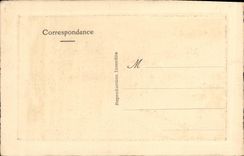 VINTAGE POSTCARD Paris Basilica of the Sacring Heart and street of the Knight of the Montmartre Bar