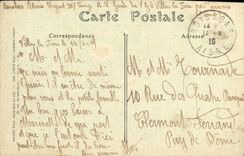 CPA Soissons Ruines Vers La Place du Cloitre Militaria