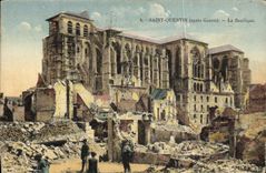 Saint Quentin de la POSTAL de la VENDIMIA la basilica de Militaria