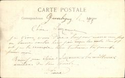 VINTAGE POSTCARD Ramscapelle L Church etLe Cemetery Laymen By the Militaria Germans