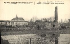 VINTAGE POSTCARD Vauclerc At the edge of the Militaria Pond