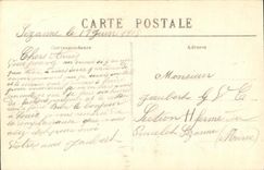 VINTAGE POSTCARD Rheims the Gate Of Left Of the Cathedral After L sets fire to