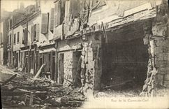 CPA Compiegne Bombardement De Rue de La Corne de Cerf Militaria