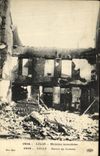 VINTAGE POSTCARD Lille Burnt Houses Militaria