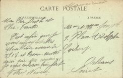 VINTAGE POSTCARD War In the Sum L Church of Tilloloy And the Pits Of the Militaria Castle