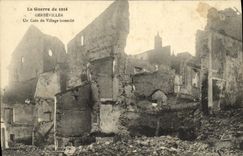 CPA Gerbeviller Un Coin du Village Incendie Militaria 