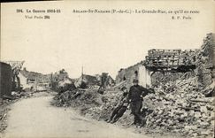 CPA Ablain St Nazaire La Grande Rue Militaria 