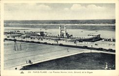 CPA Paris Plage La Pisscine Marine et la digue