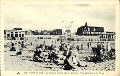 CPA Paris Plage La Pisscine Marine Vue generale de la plage
