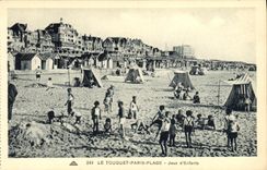 CPA Paris Plage Le Touquet Jeux d enfants
