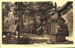 VINTAGE POSTCARD High Koenigsbourg the High Garden