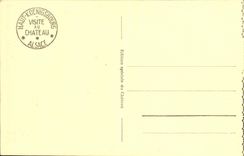 VINTAGE POSTCARD High Koenigsbourg Chanbre has Coucher