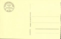 VINTAGE POSTCARD High Koenigsbourg interior Staircase