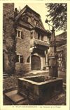 VINTAGE POSTCARD High Koenigsbourg the Fountain and the Forging mill