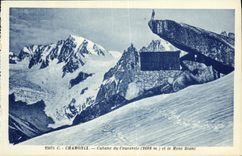 VINTAGE POSTCARD Chamonix Cants of Couverele and Mont Blanc