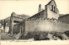 VINTAGE POSTCARD Luz L Church of Templiers