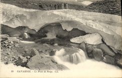 CPA Gavarnie Le pont de neige