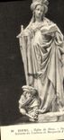 CPA Bourg Eglise de Brou Sainte Catherine Statuette du tombeau de Marguerite d Autriche 