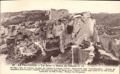 CPA La Provence Les Baux Ruines du chateau