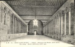 CPA Mont Saint Michel Abbaye Refectoire des Moines 