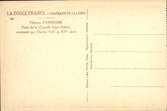 CPA Amboise Chateau Porte de la Chapelle Saint Hubert