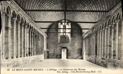 CPA Le Mont Saint Michel L abbaye Le Refectoire des Moines