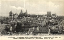 CPA Loches Vue Panoramique Tour St Antoine Chateau Royal